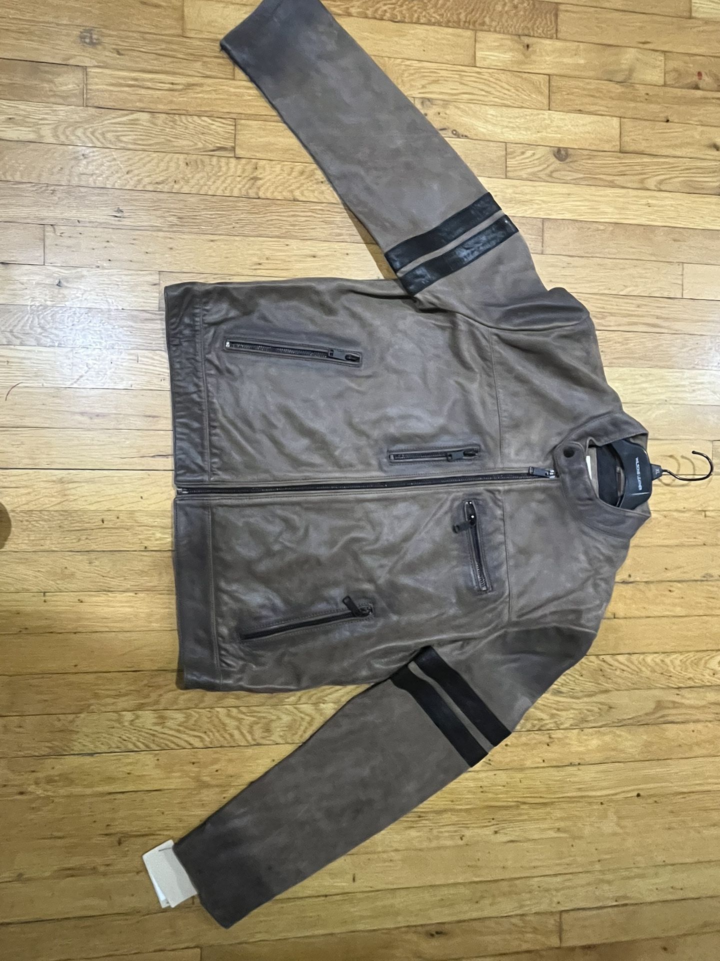 AIDEN COLOR BLOCKED RACER JACKET WILSONS LEATHER