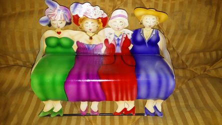 Beautiful tin ladies what not from the phillipines