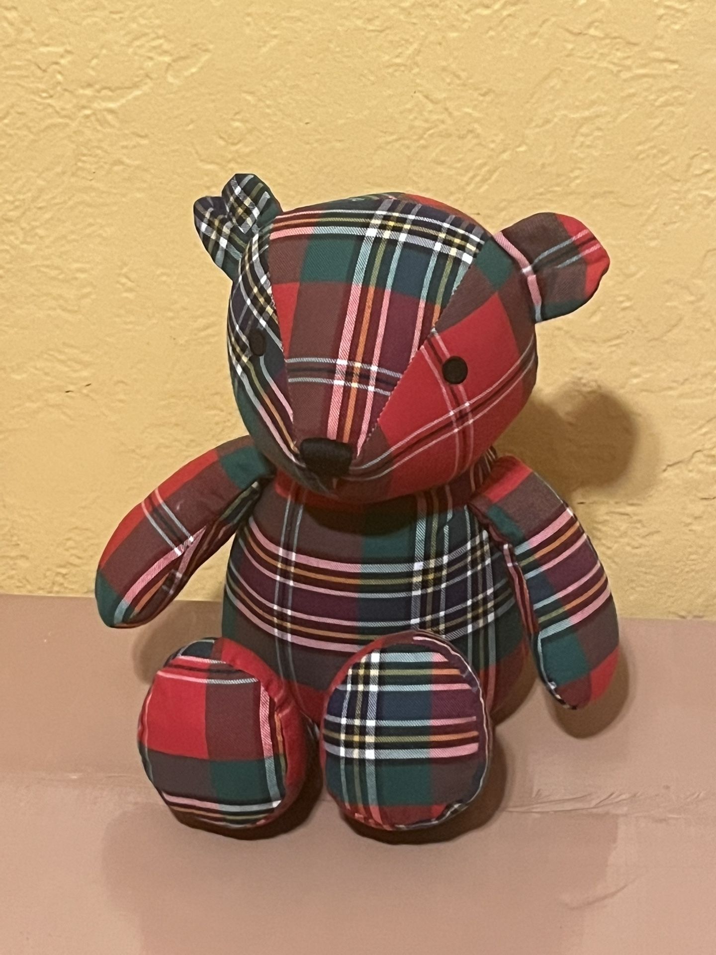 Janie and Jack Plaid Teddy Bear