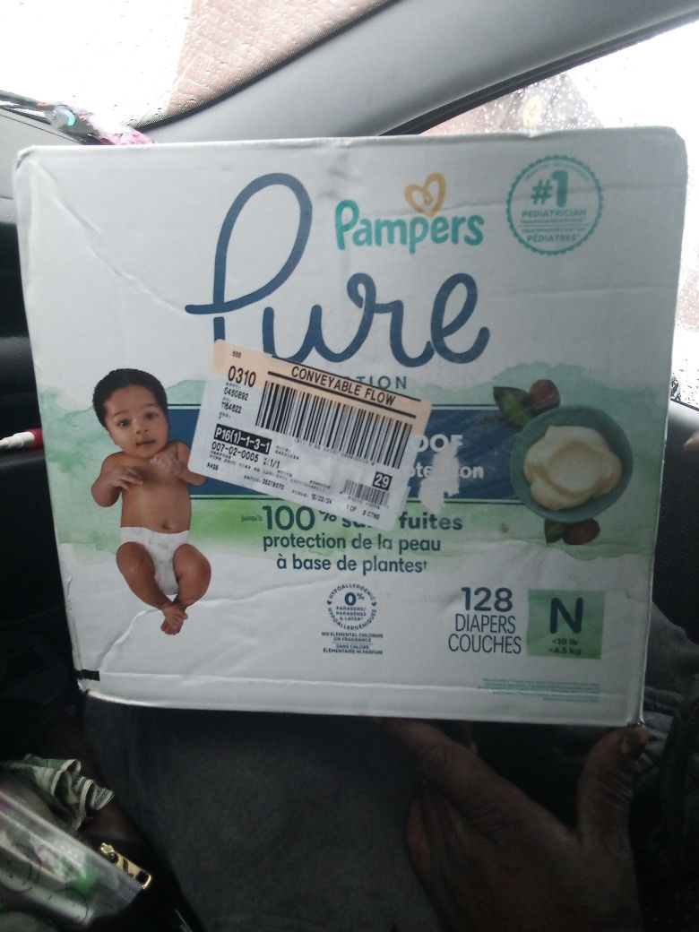 Pampers Newborn 128 Pk Plant Based Skin Protection Diapers