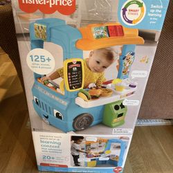 Fisher-Price Toddler Learning Toy Laugh & Learn Servin’ Up Fun Food Truck Toddler Toy