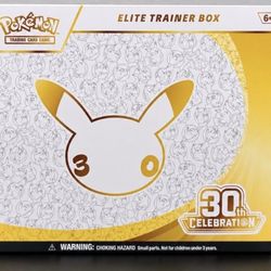 30th Anniversary ETB Pokemon - 3X