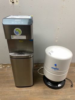 Brio hot cold dispenser and 14 gallon RO tank