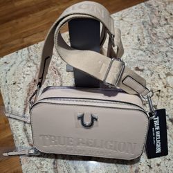 True Religion Double Zipper Crossbody Bag 