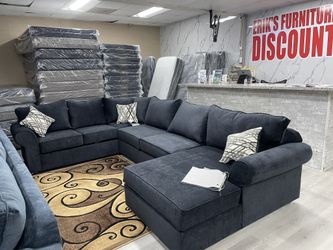 BLACK SECTIONAL U-SHAPE