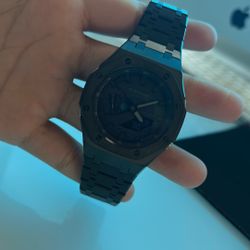 Modified G-Shock 2100 Black Stainless Steel Bracelet