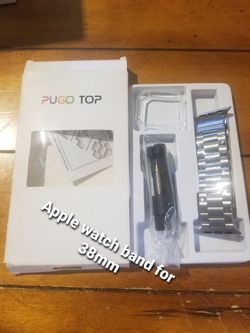 New apple watch band and cover silver men's 38mm by pugo top