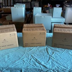 Party Lite 6“ X 5“ 3 Wick Pillar Candles NEW