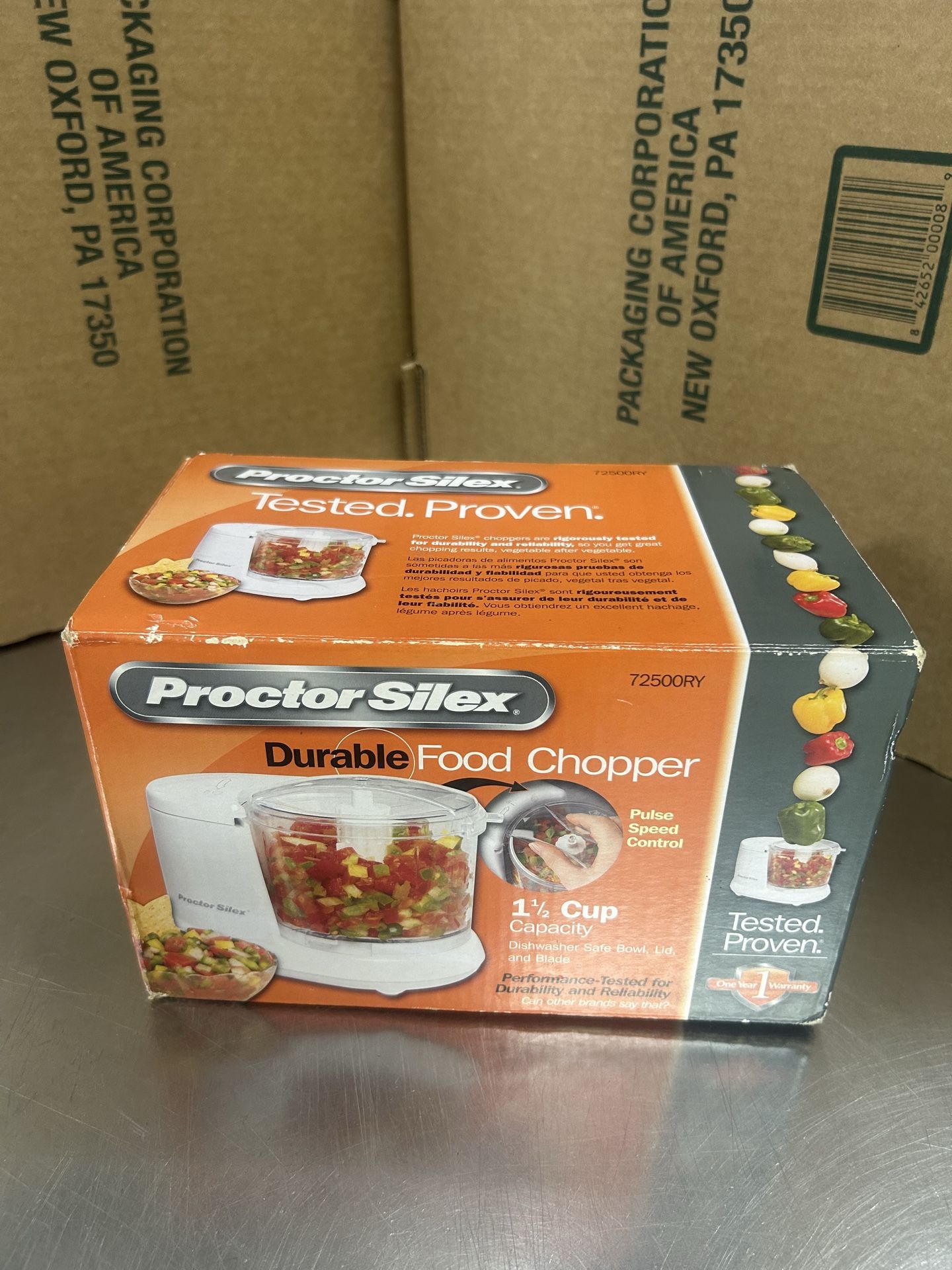 Proctor Silex Durable Food Processor 1.5 Cup New In Box Model White 2015