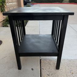 Black Wooden End/Side Table 