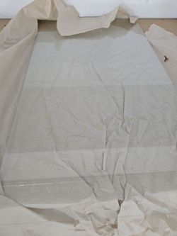 Cut transparent glass piece , never used - 14 inch 25 inch 1/8 inch thick