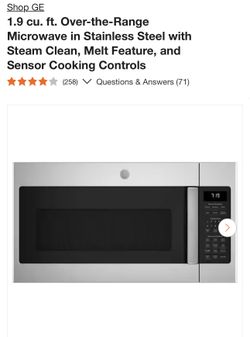 NEW GE 1.9 CU. FT. MICROWAVE