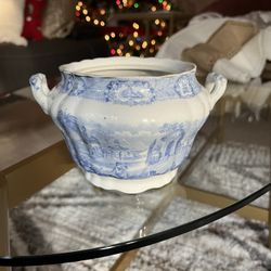 Ridgeways England Blue Oriental Tureen Bowl