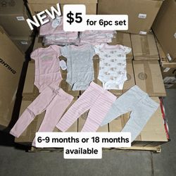 New Baby Clothes 6pc Set For Only $5  