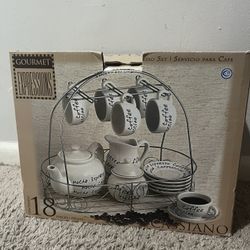 NIB cassiano 18 Pc Espresso serving Set