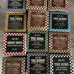 Avon Vintage Chess Pieces Men’s Aftershave 