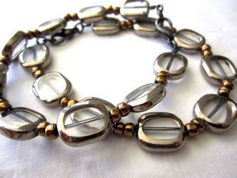 Chic Metallic Handmade Toho Bead Bracelet-Handmade
