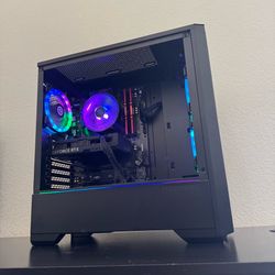 FAST Ryzen 7 RTX Gaming PC Computer (Ryzen 7 5700, 16GB RAM, RTX 4060 Ti, 1TB NVMe SSD, WiFi)