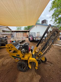 Trencher sprinklers gas lines