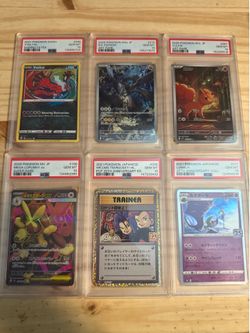 Pokemon psa 10s and raw cards