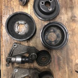 Bmw E36 OEM Engine Pulleys & A/C Tensioners 