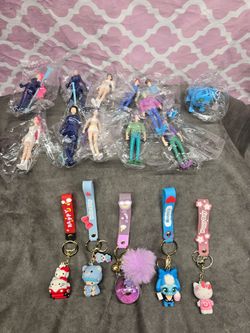 Ultimate 17pc. K-Pop Demon Hunters collectible mini action figures keychain Stocking Stuffer Set #11