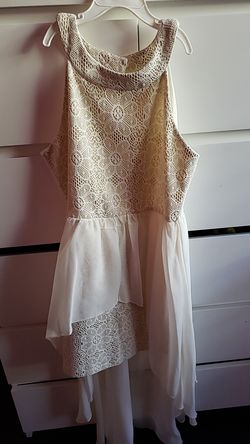 Girls Long White Dress