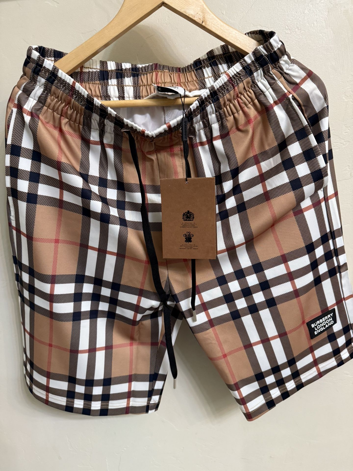 Burberry Plaid Shorts New XL