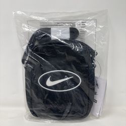 Supreme x Nike Leather Shoulder Bag Satchel - Black (Brand New)