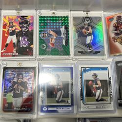 Caleb Williams Rookie Card Lot Near-Mint To Gem-Mint