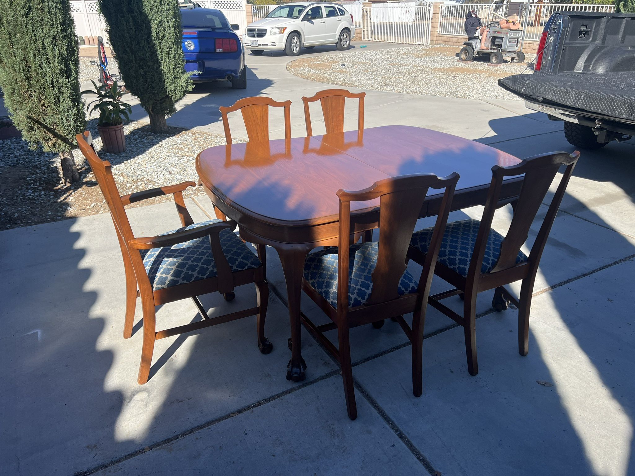 7PC Vintage Hand Crafted Dining Set! Circa 1800s!