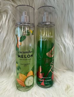 Bath & Body Works BBW Fragrance Mist Cucumber Melon BUNDLE 8oz x2