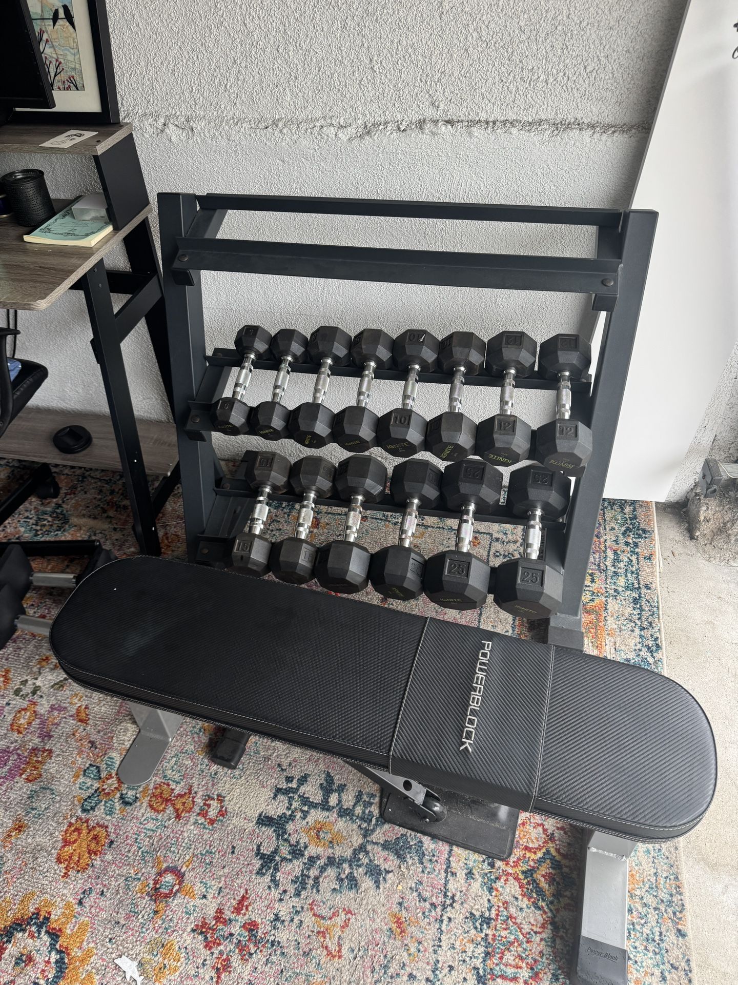 8 Sets Weight Rack and Bench