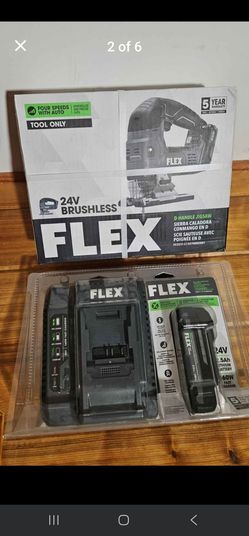Flex 24V jigsaw, battery, charger