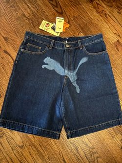 New!!!! With tags… PForwver Gaster A$AP Rocky Puma Denim Shorts  Size 34