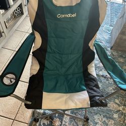 High Back Sturdy Camping Or Music Festival Chair With Cover And Easy To Car