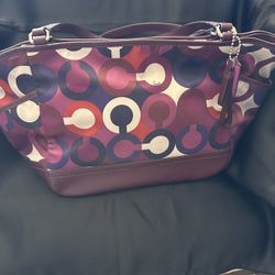 Coach Purse Multi color 