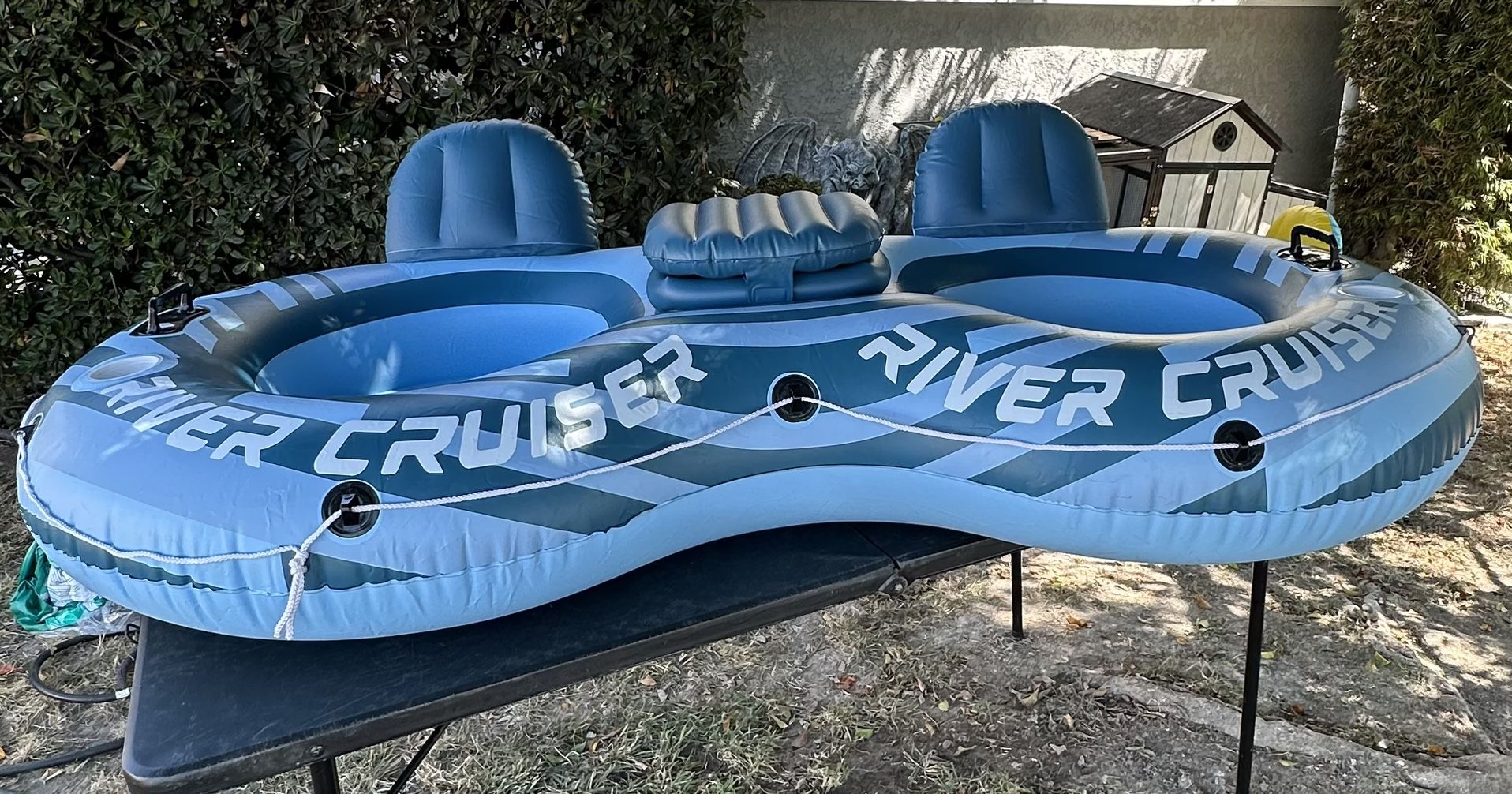 Double River float with ice cooler