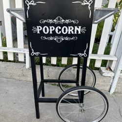 Vintage style popcorn cart plant stand or drink tub