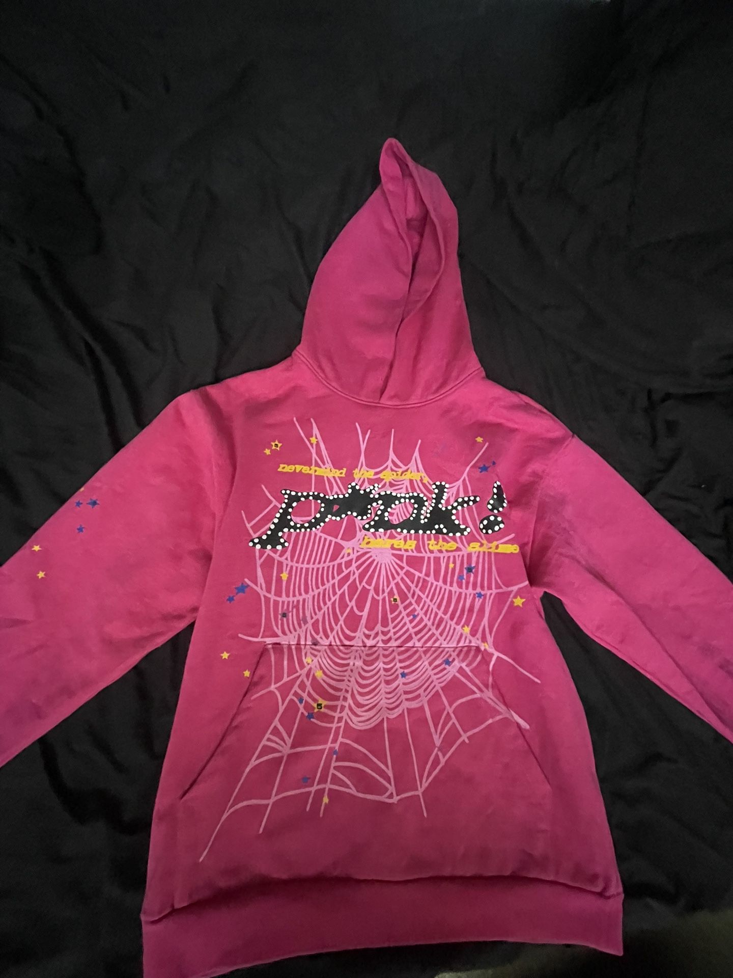 Pink Spider Hoodie (size M) Sp5der