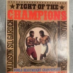 Muhammad Ali vs Joe Frazier 1 Boxing Program MSG 1971 Fight of the Century