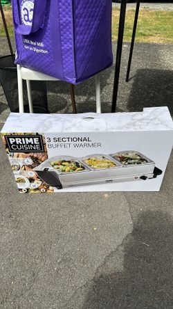 3 section buffet warmer