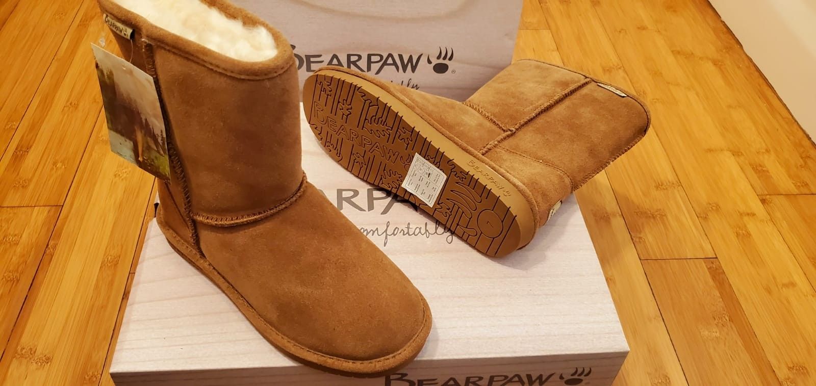 Bearpaw Short Boots size 7 and 8 for women .