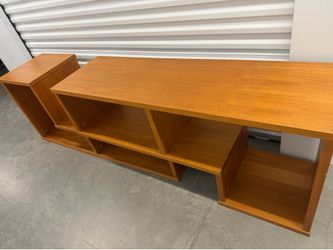 Teak adjustable shelves