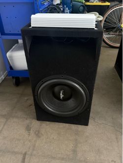 Amp and subwoofer  15”