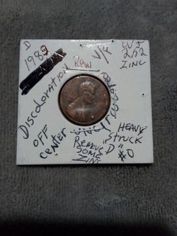 🇺🇸"A.L. Penny. ("D"Expose C O R E Area.) Wt:2.52=Zinc )(1983="D"Expose To Zinc Core.)