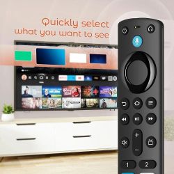 Remote Control Replacement for Fire Smart TV Stick, for Insignia/Pioneer/Omni QLED, Voice Stick Remote for Cube & Stick (2nd Gen/3rd Gen/4K/4K Max/Lit
