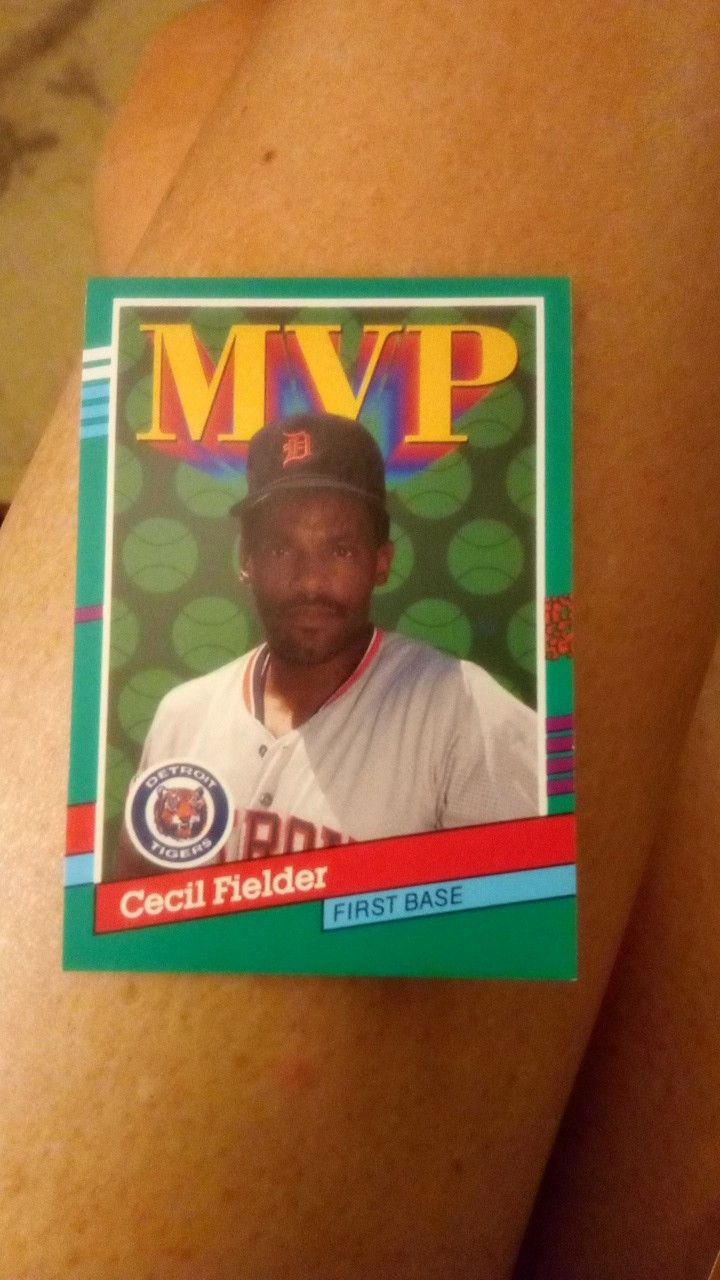 Cecil fielder baseball card