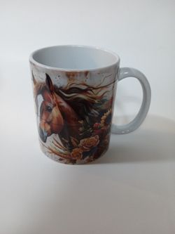 Brand New Merchandise Horse Coffee Cup Western (Must Pick Up