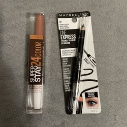 Maybelline superstay lipstick and eyeliner set